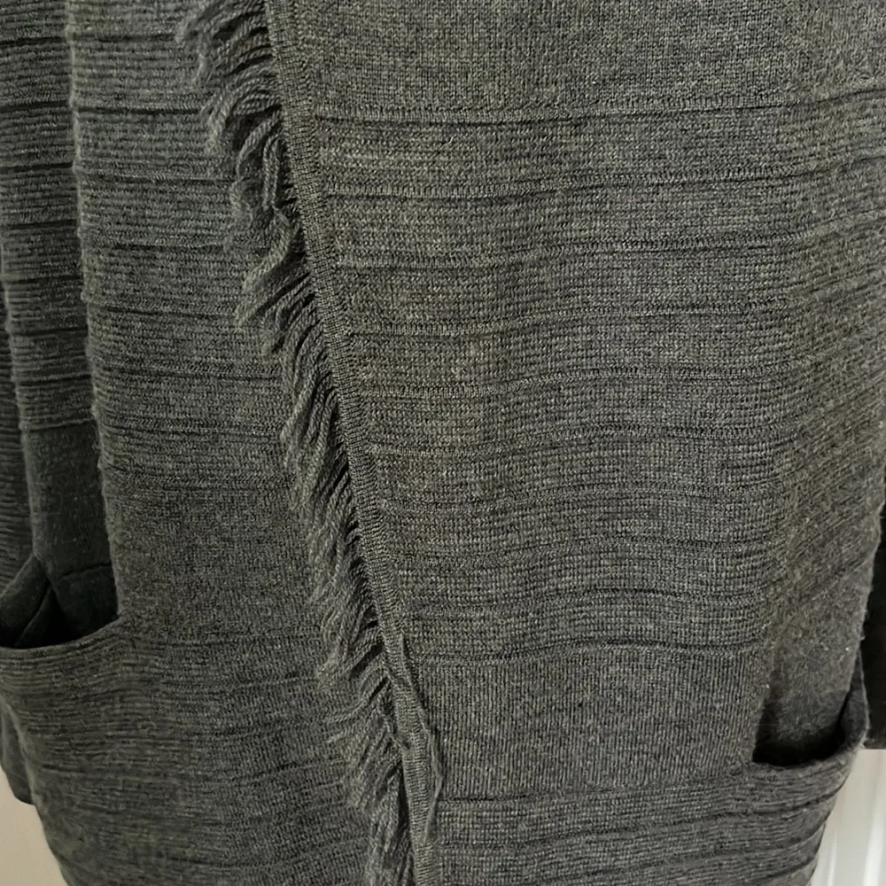 Talbots Pure Merino Wool Open Front Fly Away Sweater size S - Picture 4 of 10